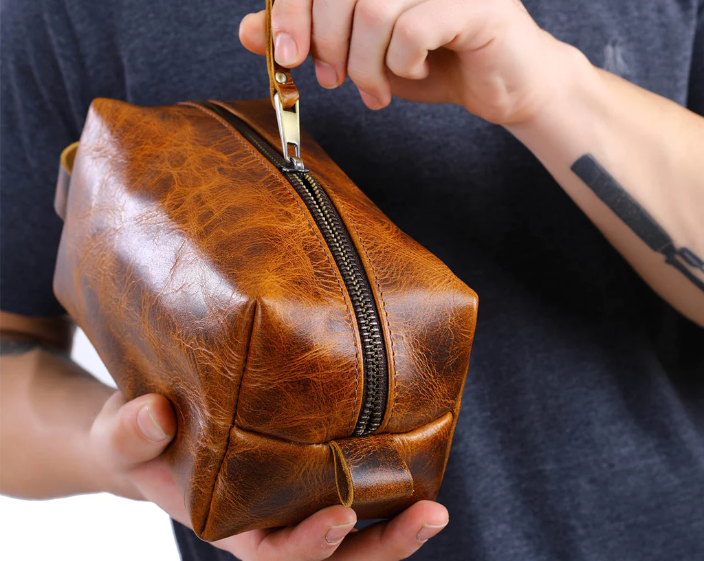Leather Toiletry Bag