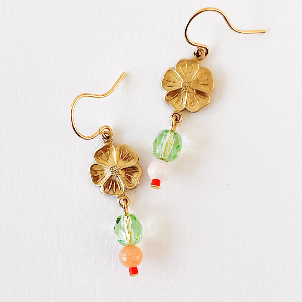 Flower Bead Earrings