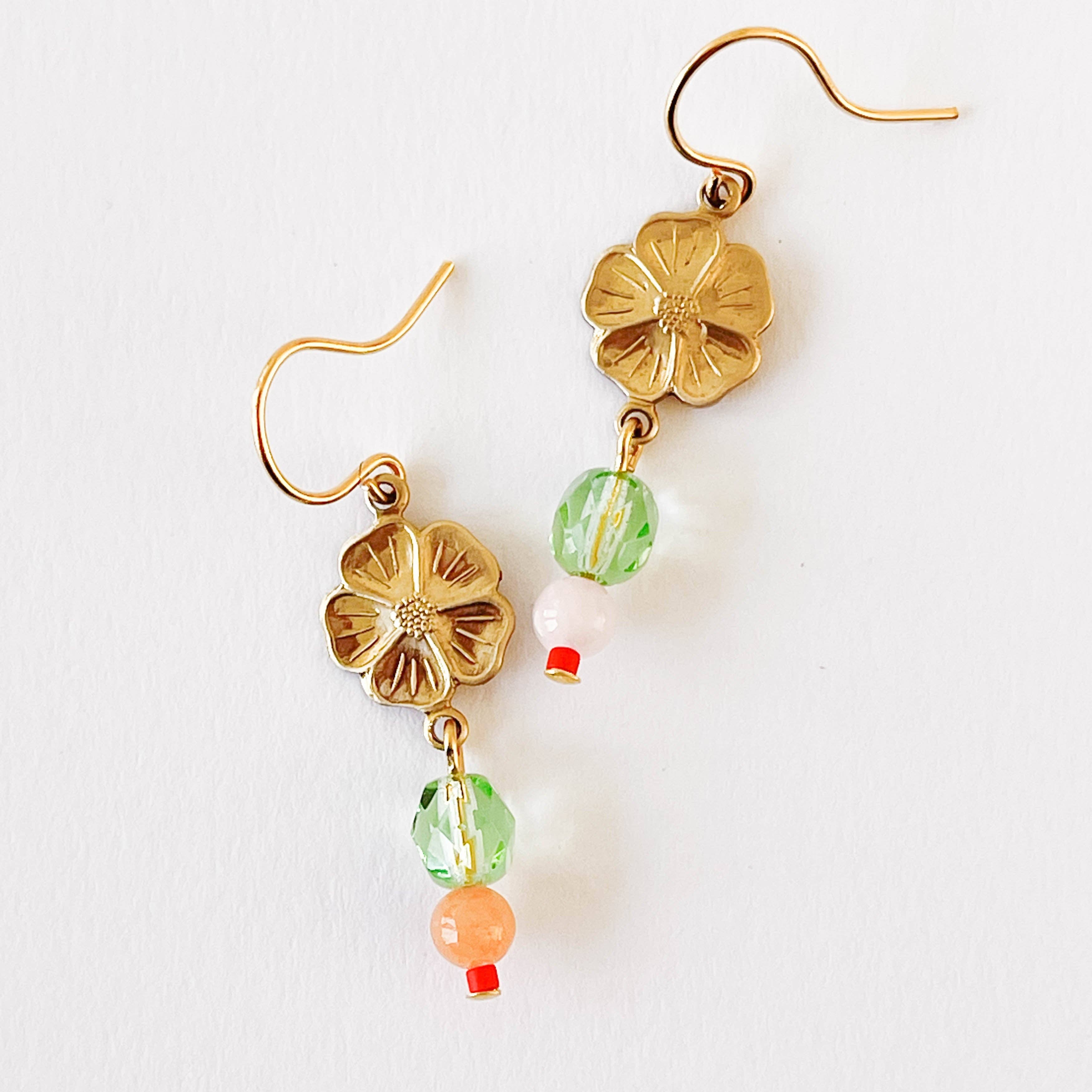 Flower Bead Earrings