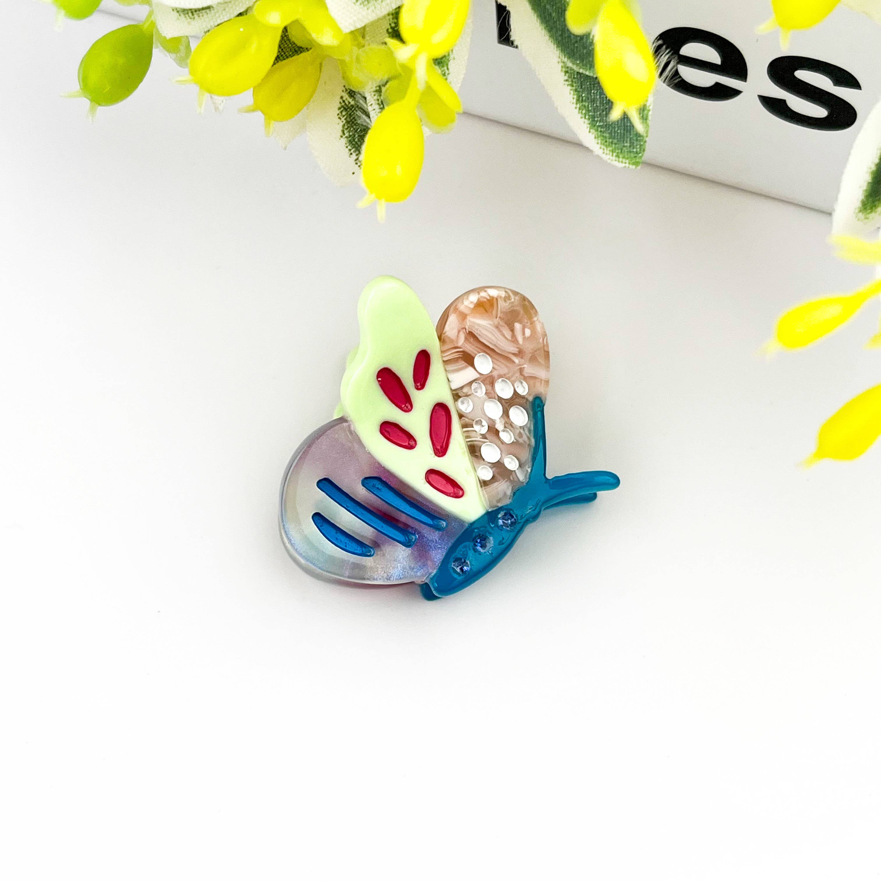 TheDivaSoap - Mini Butterfly Claw Clip, Cute Snail Hair Clip