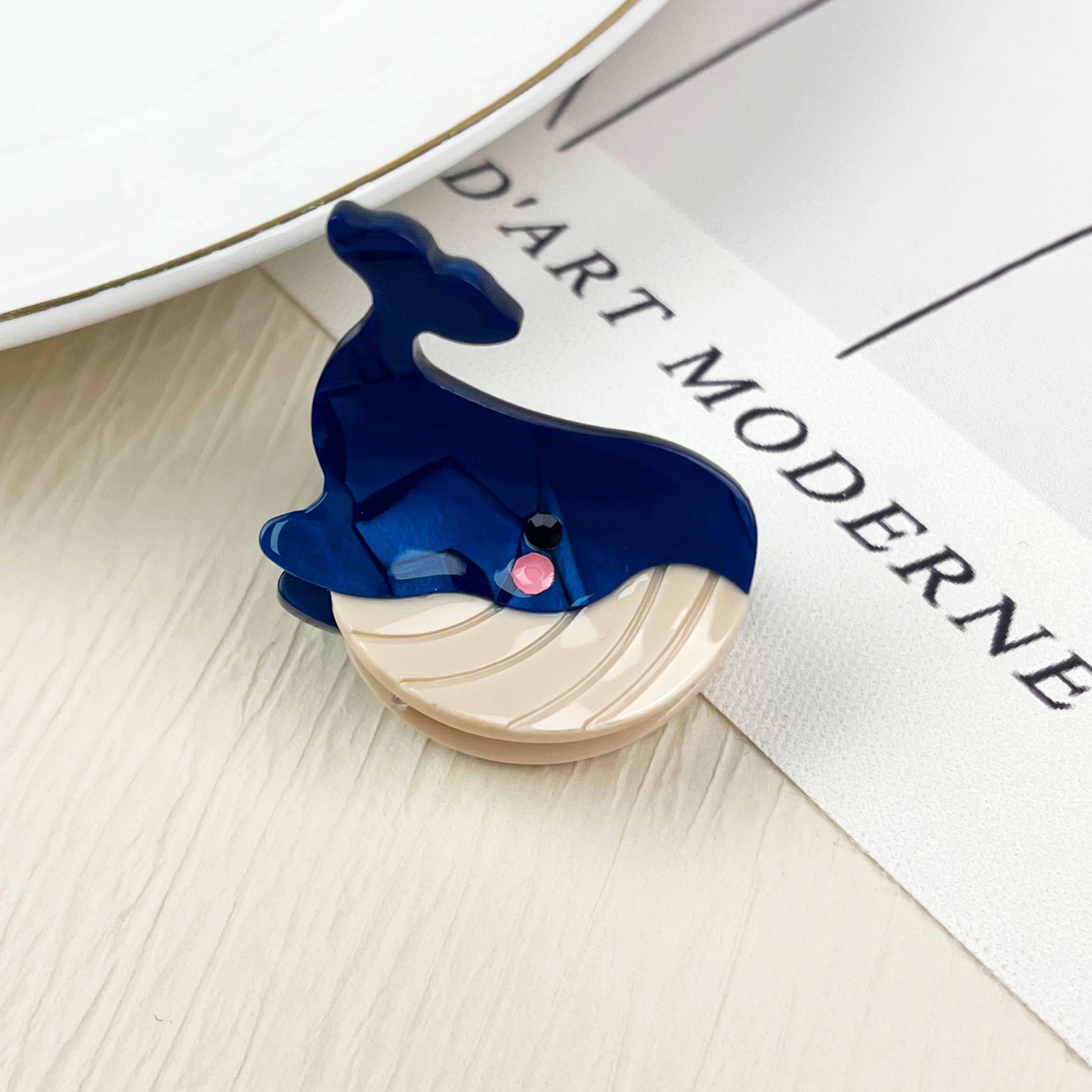 TheDivaSoap - Acetate mini marine life hair clip crab conch claw clip