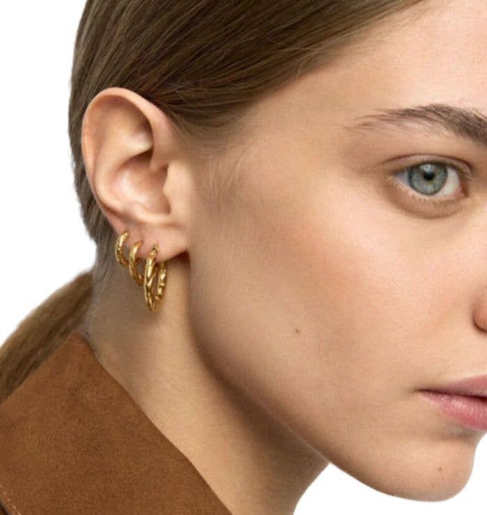 Triple Hoop Earrings