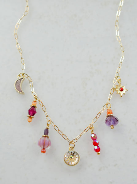 Zodiac Fire Sign Necklace