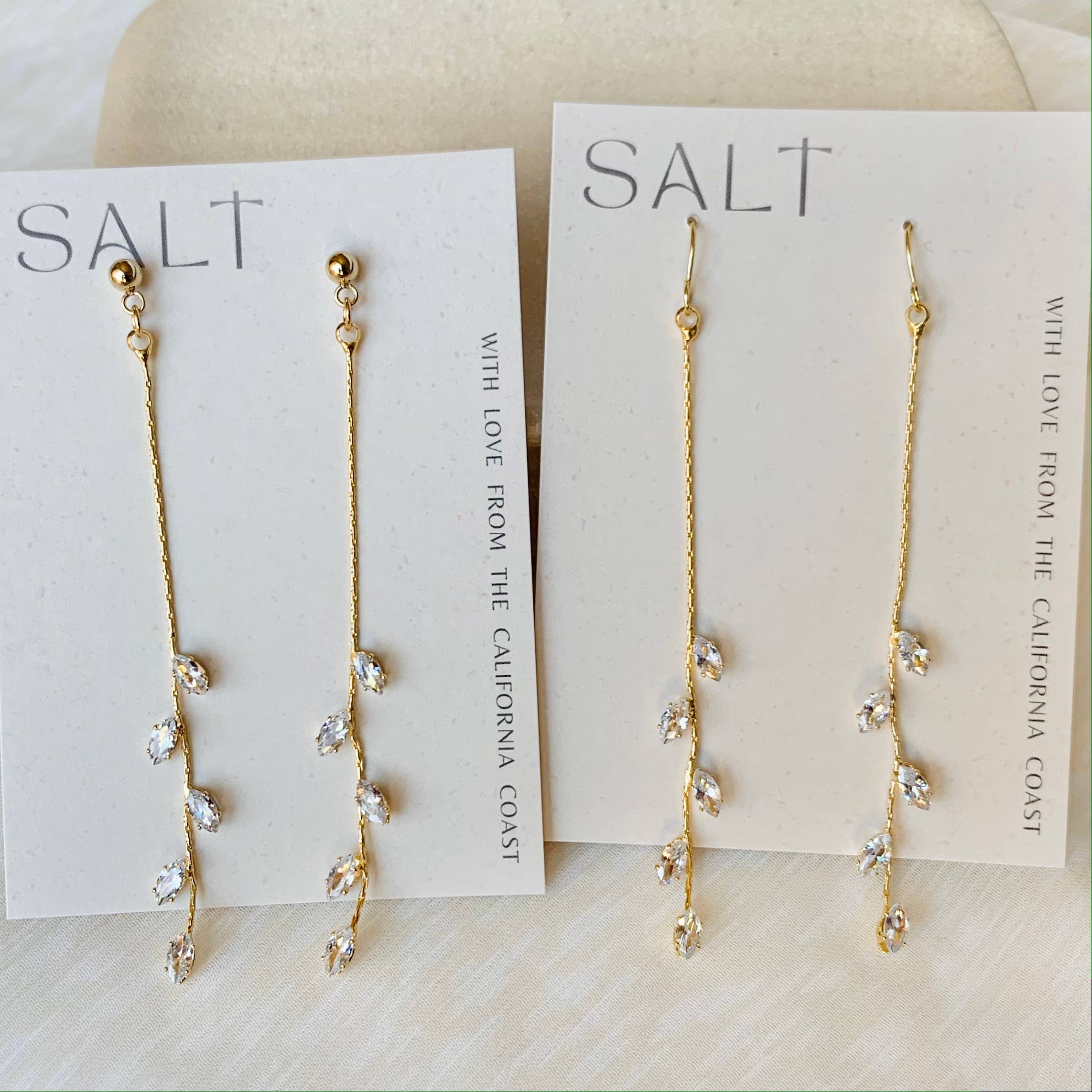 gold | dainty vine earrings