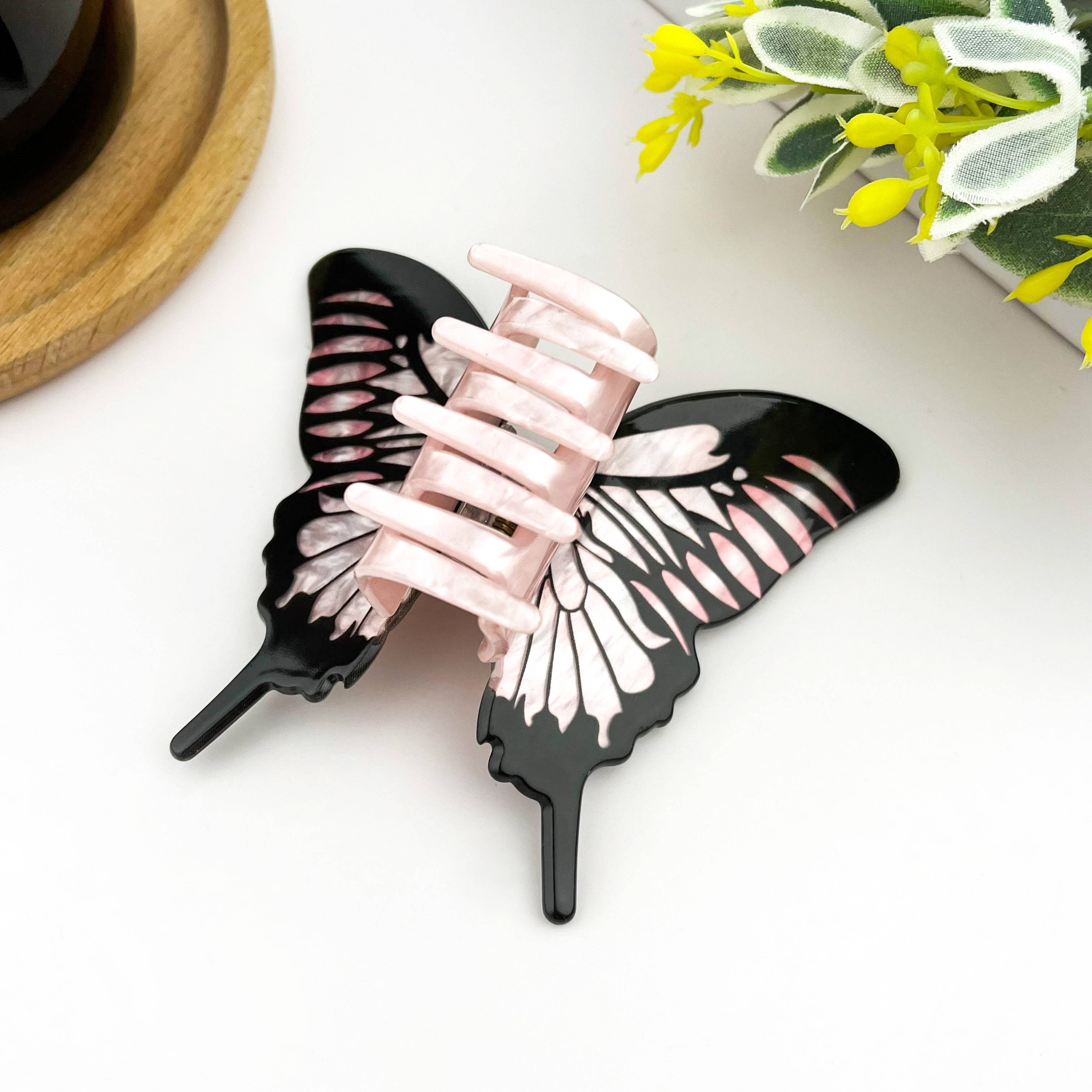 TheDivaSoap - Acetate large butterfly hair clip animal claw clips