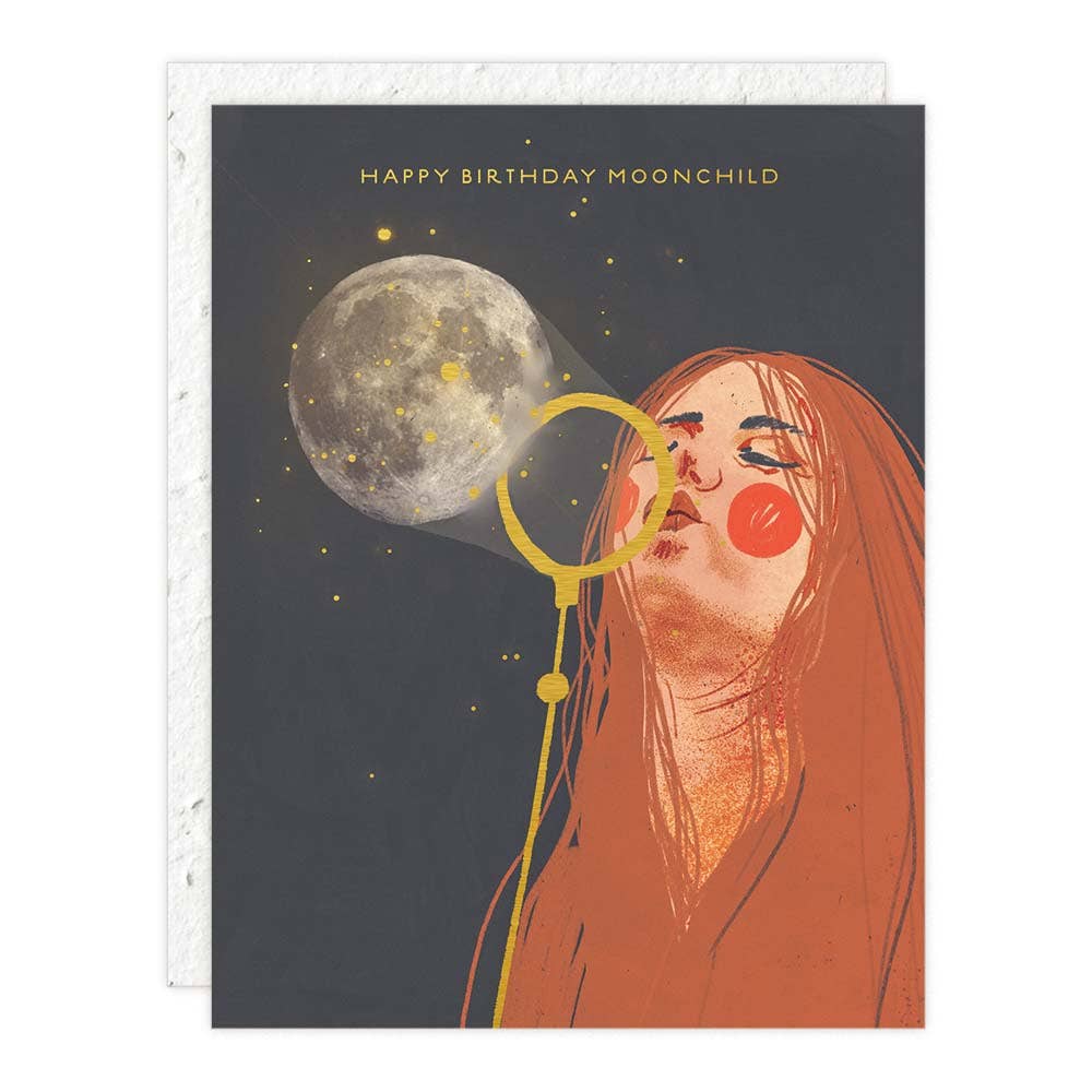 Seedlings - Moon Child - Birthday Card