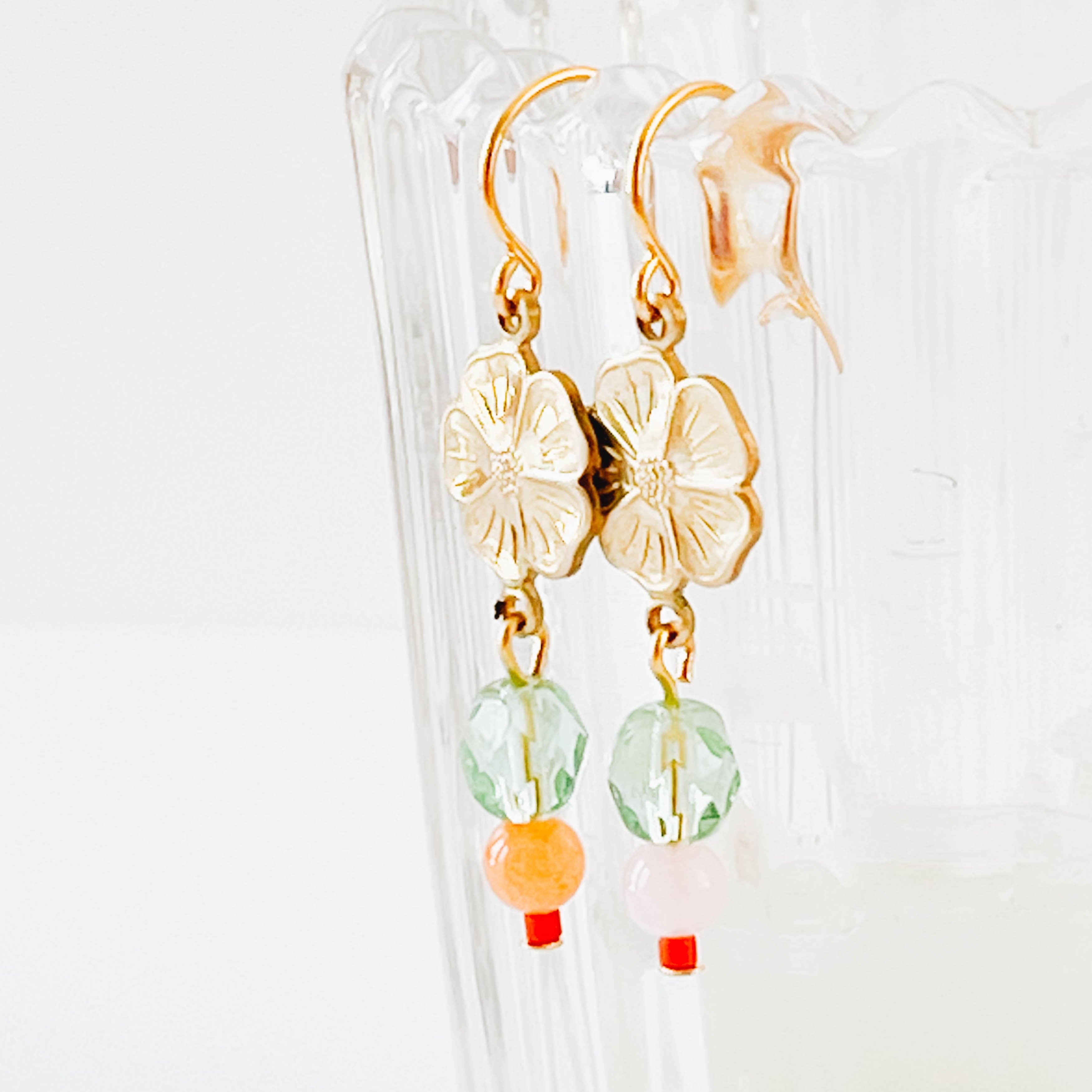 Flower Bead Earrings
