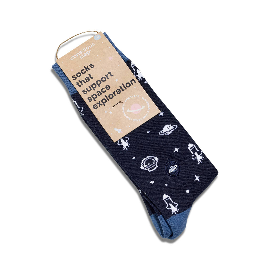 Socks that Support Space Exploration | Navy Space Icons