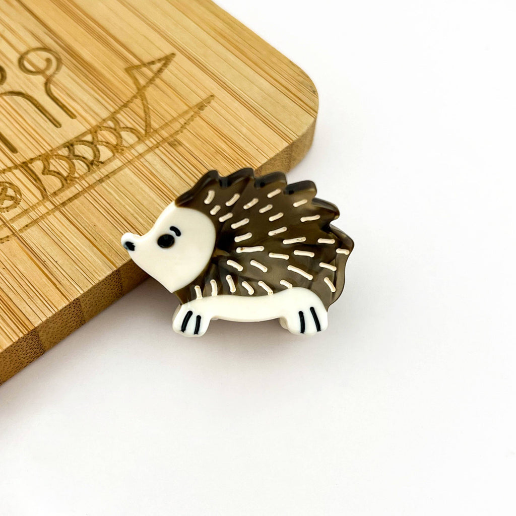 TheDivaSoap - Mini Hedgehog Hair Claw Clip, Animal Hair Clip