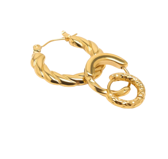 Triple Hoop Earrings