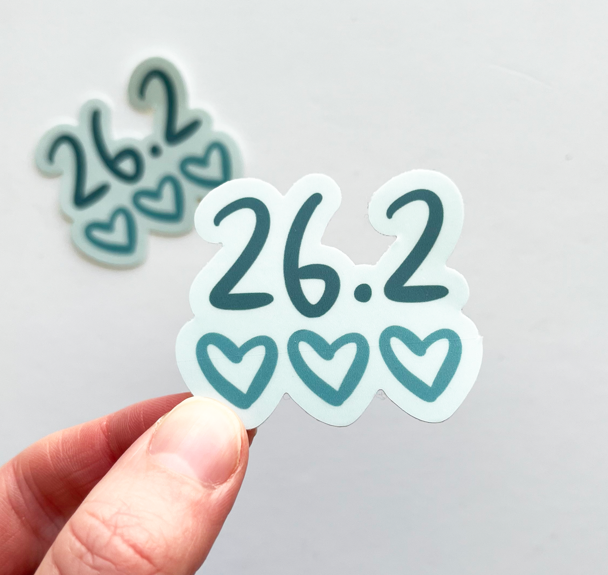 Sticker 26 Bd 26.2 Heart Sticker – Lively Athletics