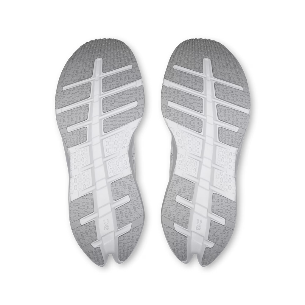 Gray and white sole of a shoe on a transparent background