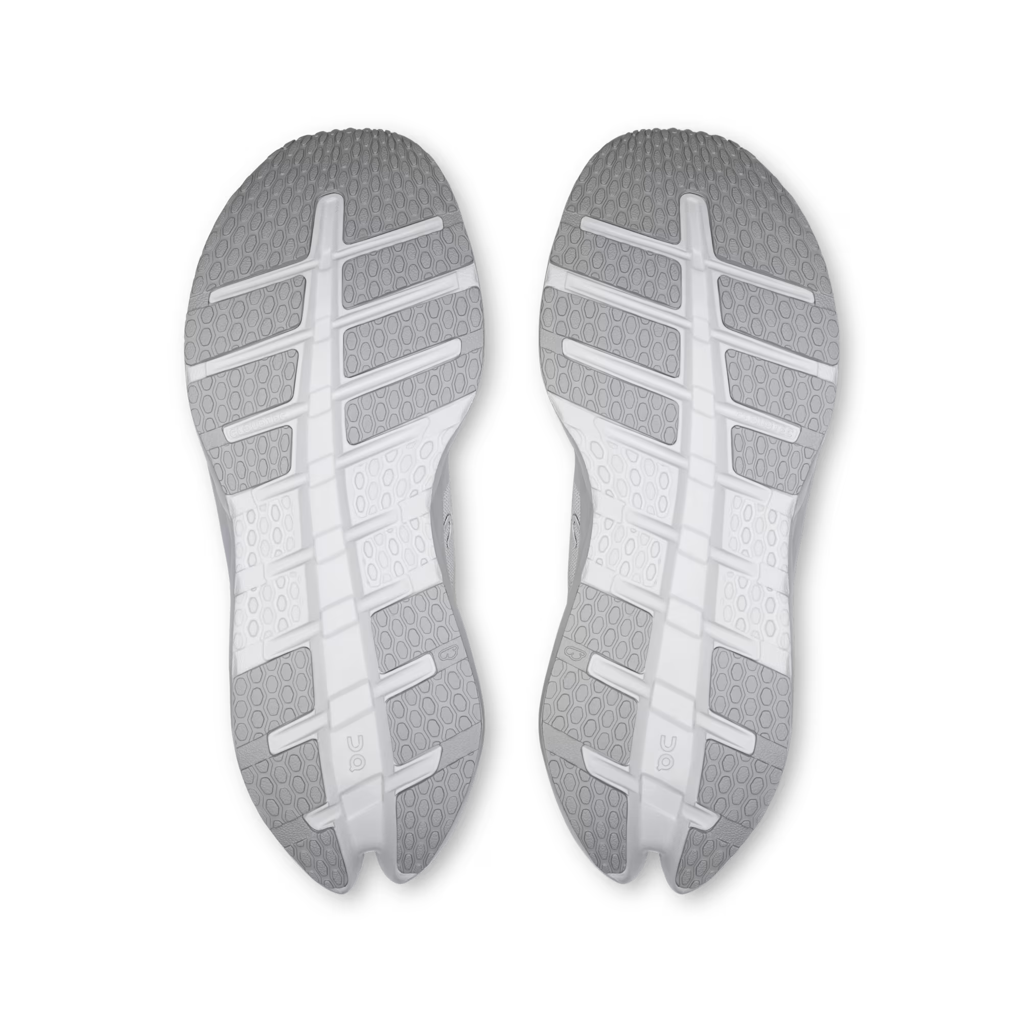 Gray and white sole of a shoe on a transparent background