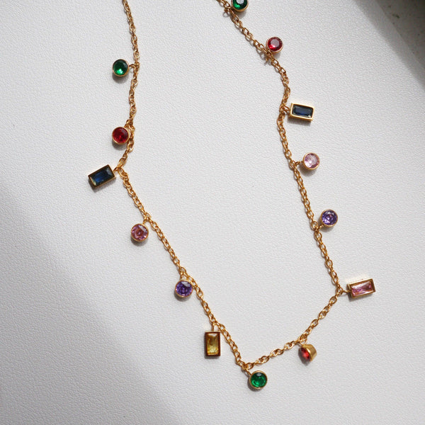 Multicolor Gem Necklace