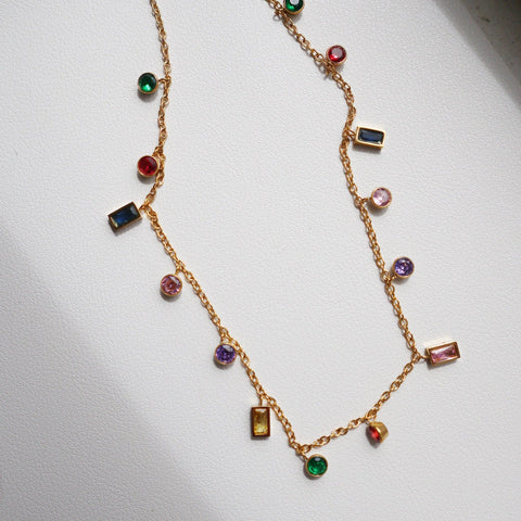 Multicolor Gem Necklace