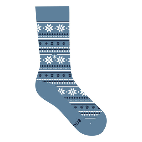 Socks that Give Water (Blue Fair Isle)