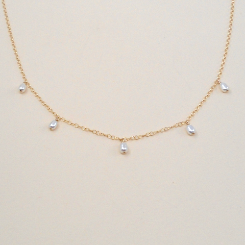 Five Pearl Necklace