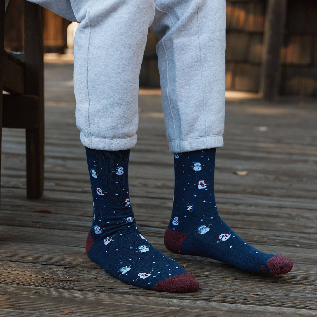 Socks that Give Water | Navy Snowmen