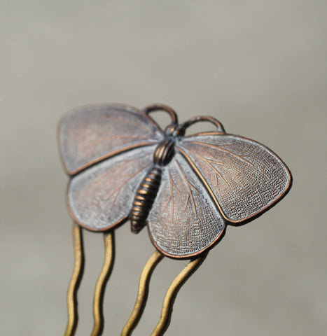 Butterfly Moth Hair Comb