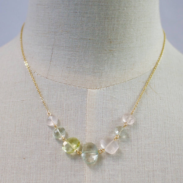 Semi Stacked Necklace: Toast