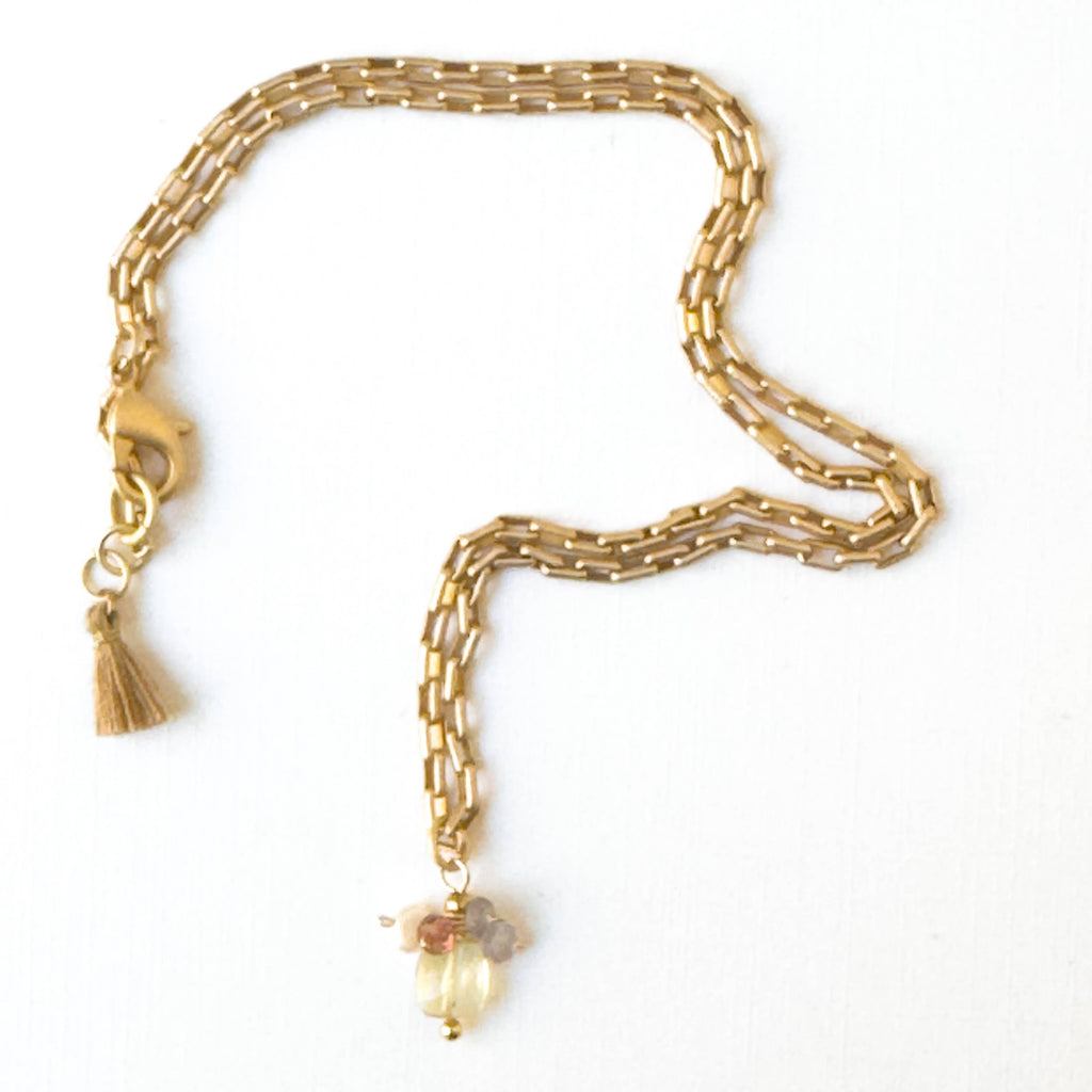 Gold Paperclip Chain Necklace