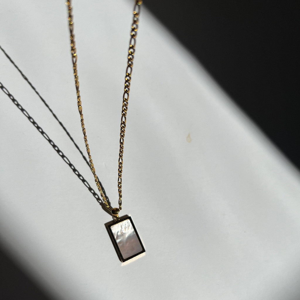 White Shell Pendant Necklace