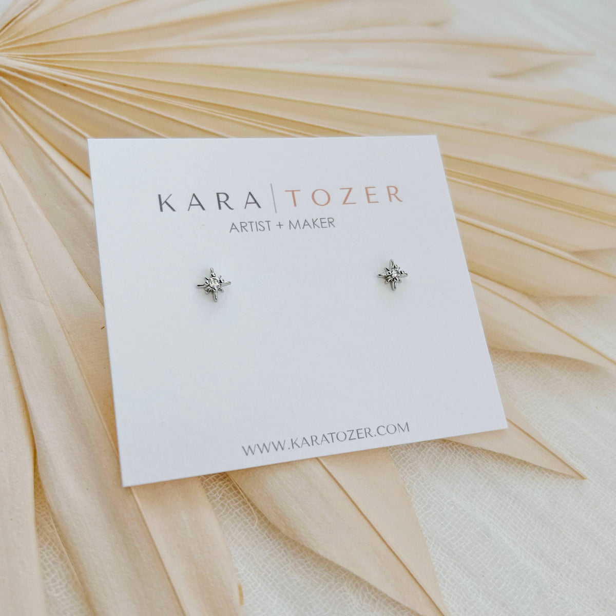 KARA | TOZER - Dainty Star Studs Silver