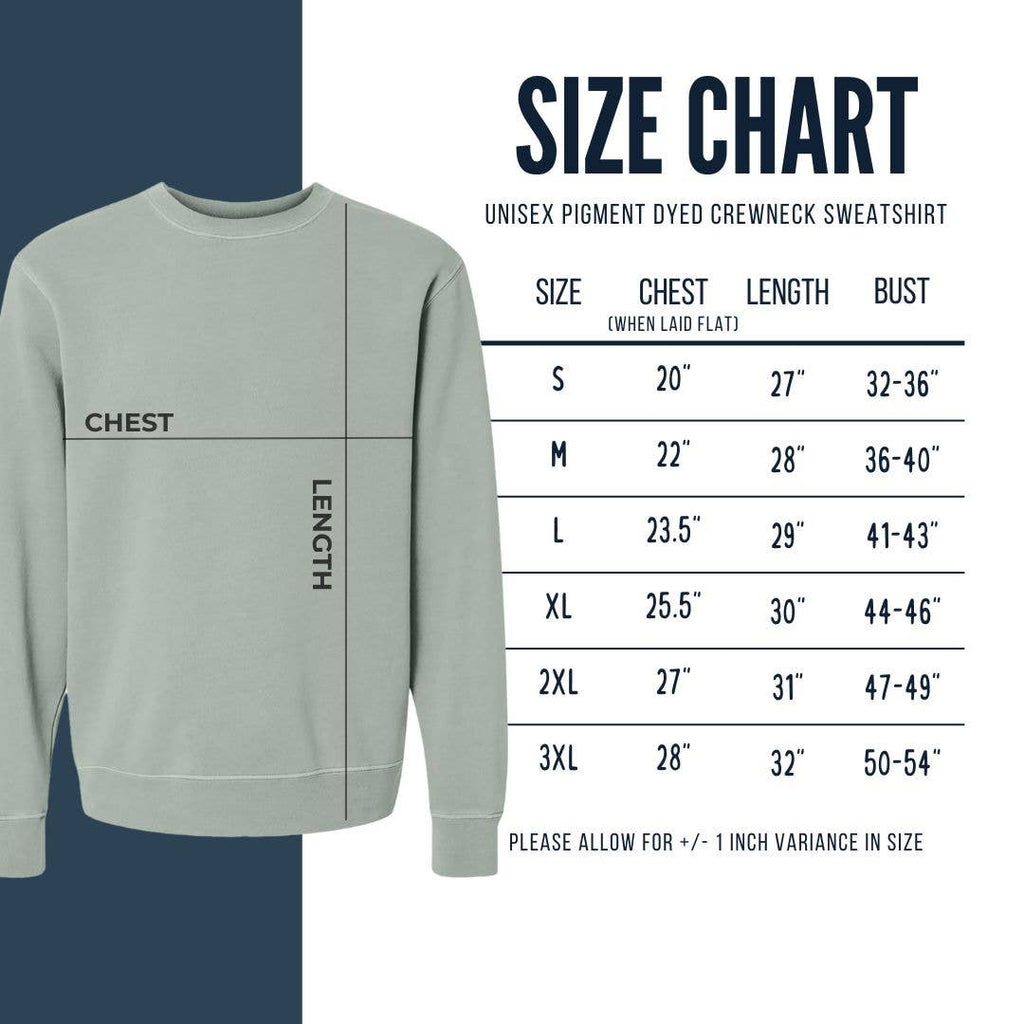 Because Tees - Short-Spine Seattle Raccoon - Unisex Pigment Dyed Crew Sweatshirt