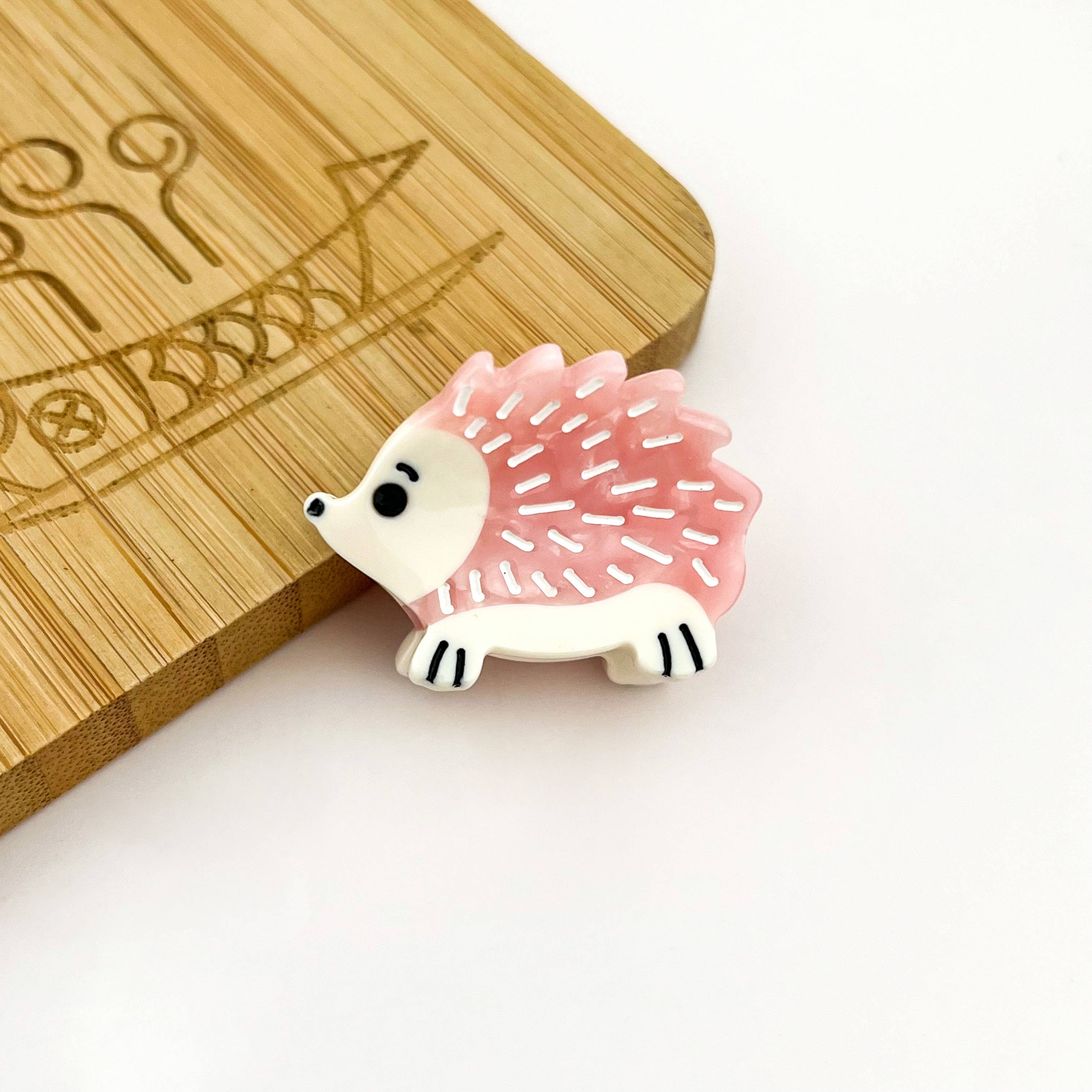 TheDivaSoap - Mini Hedgehog Hair Claw Clip, Animal Hair Clip