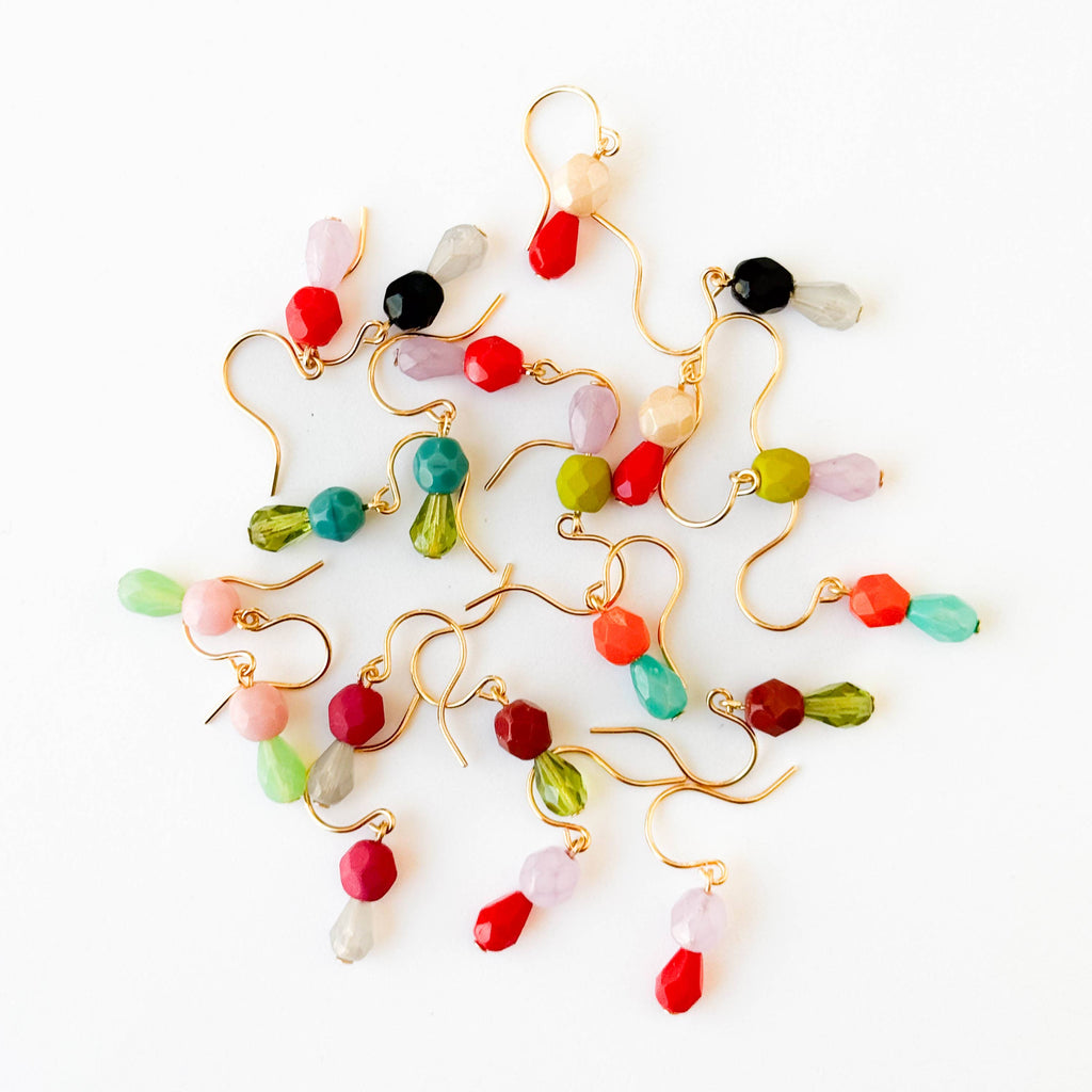 Small Color Drop Earrings
