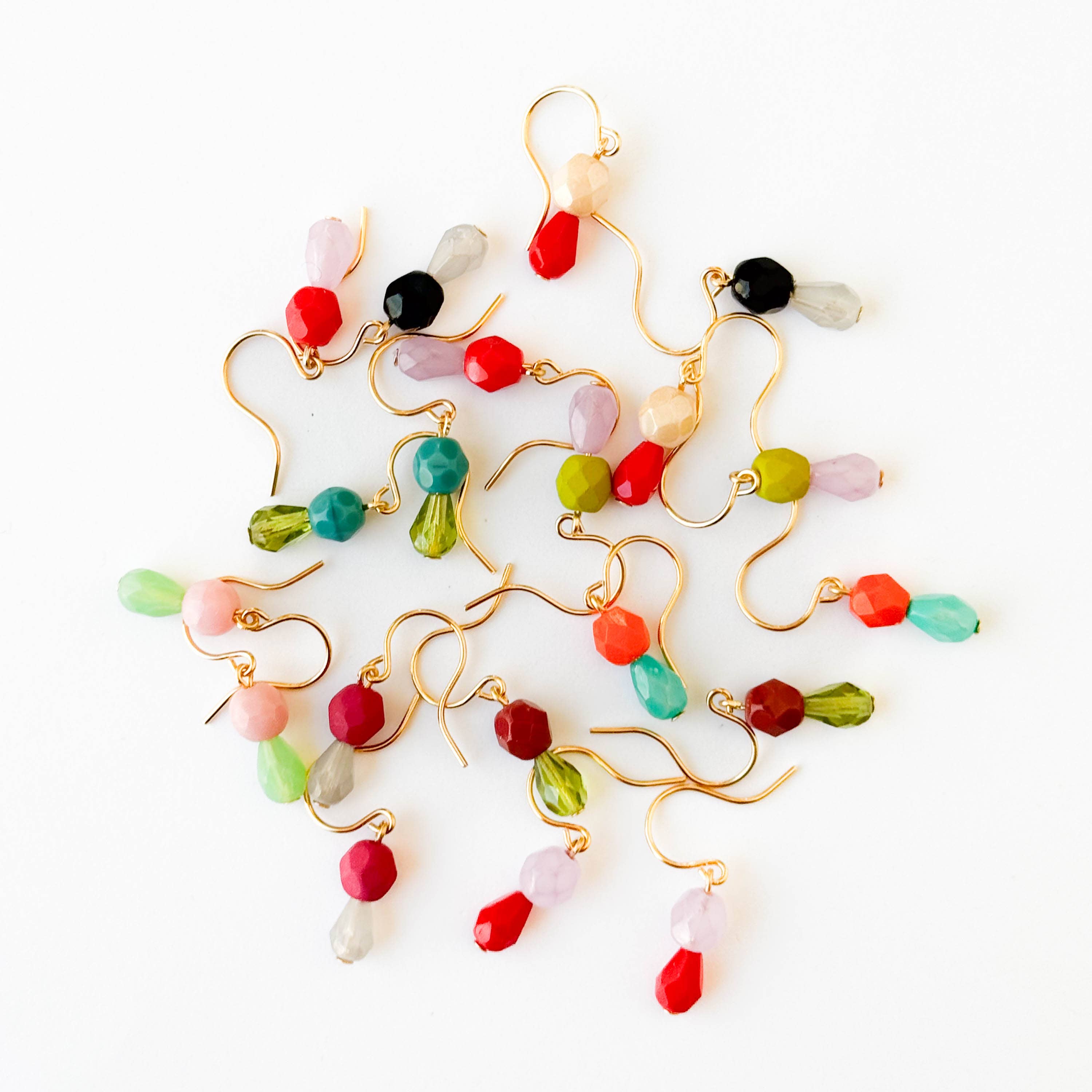 Small Color Drop Earrings