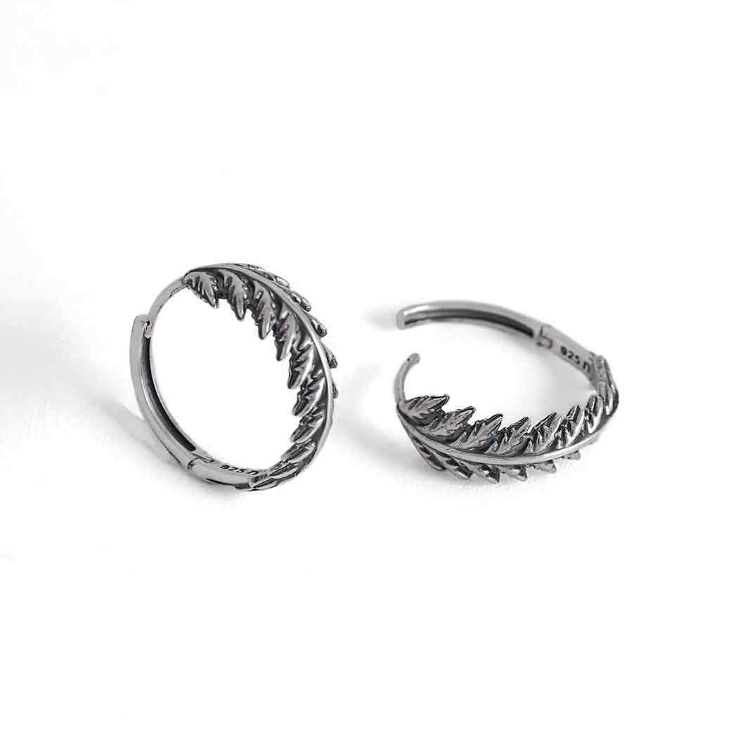Fern Huggie Hoops