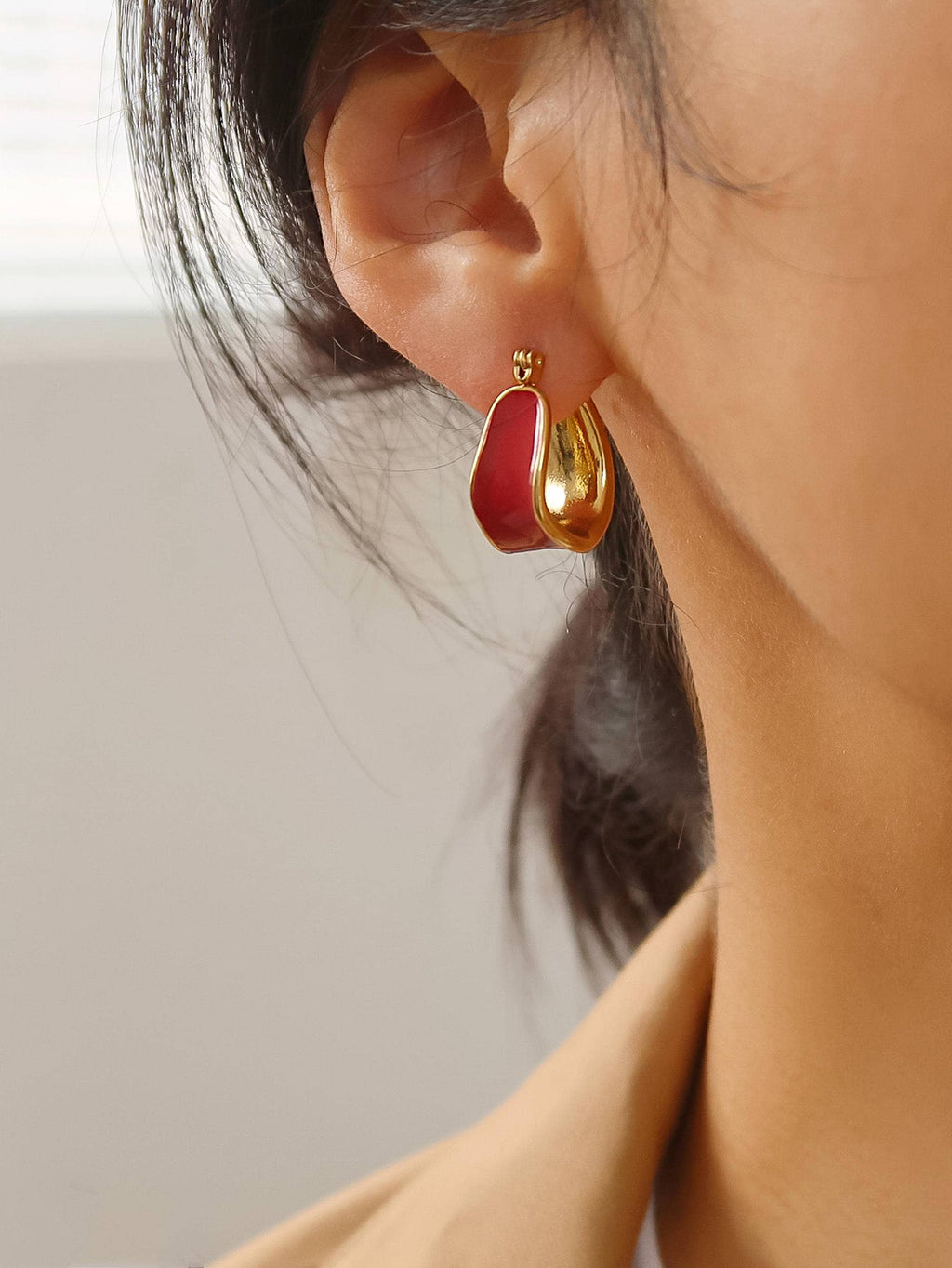 Classic Color Hoop Earring