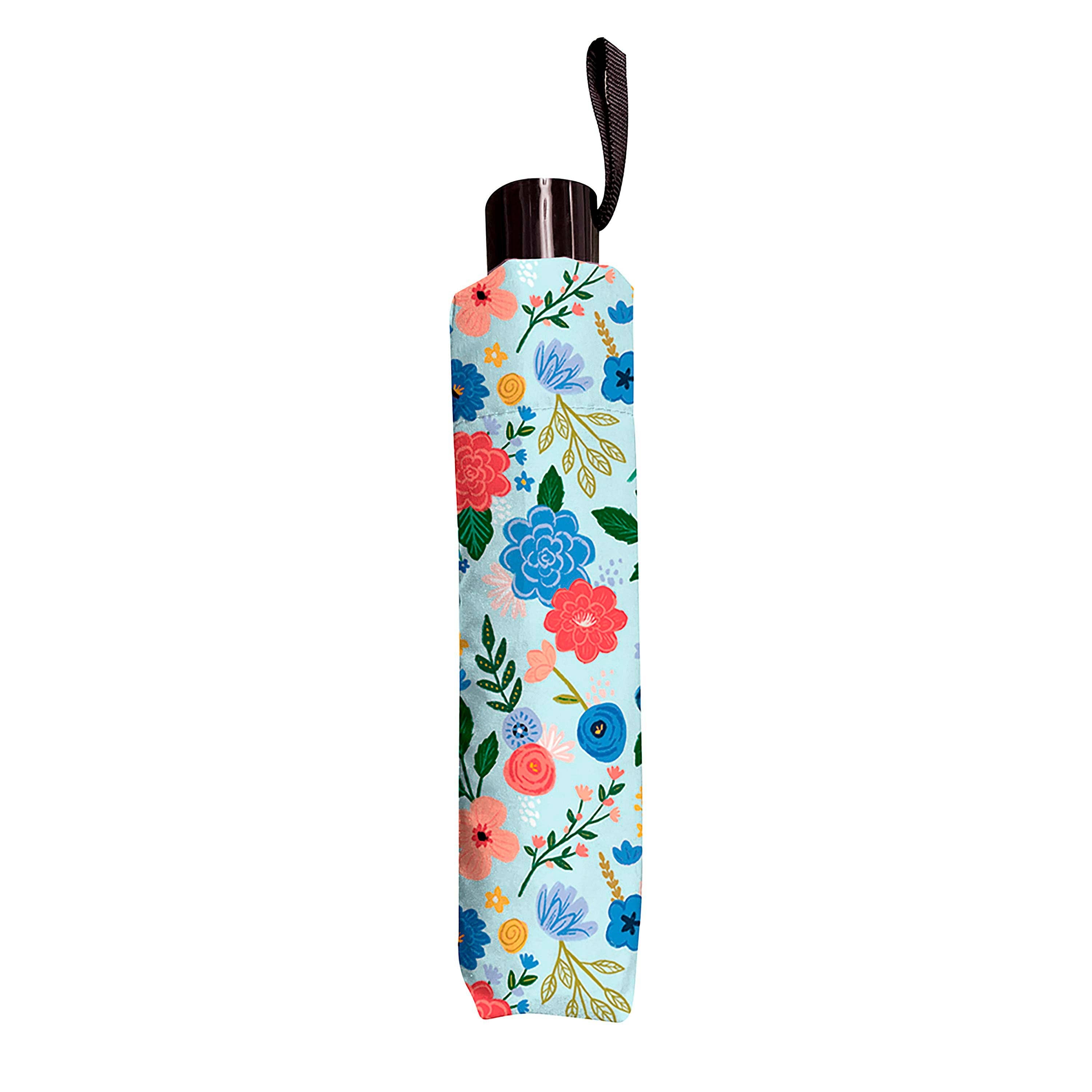 Evergreen Enterprises - Bursting Blossoms Compact Manual Umbrella