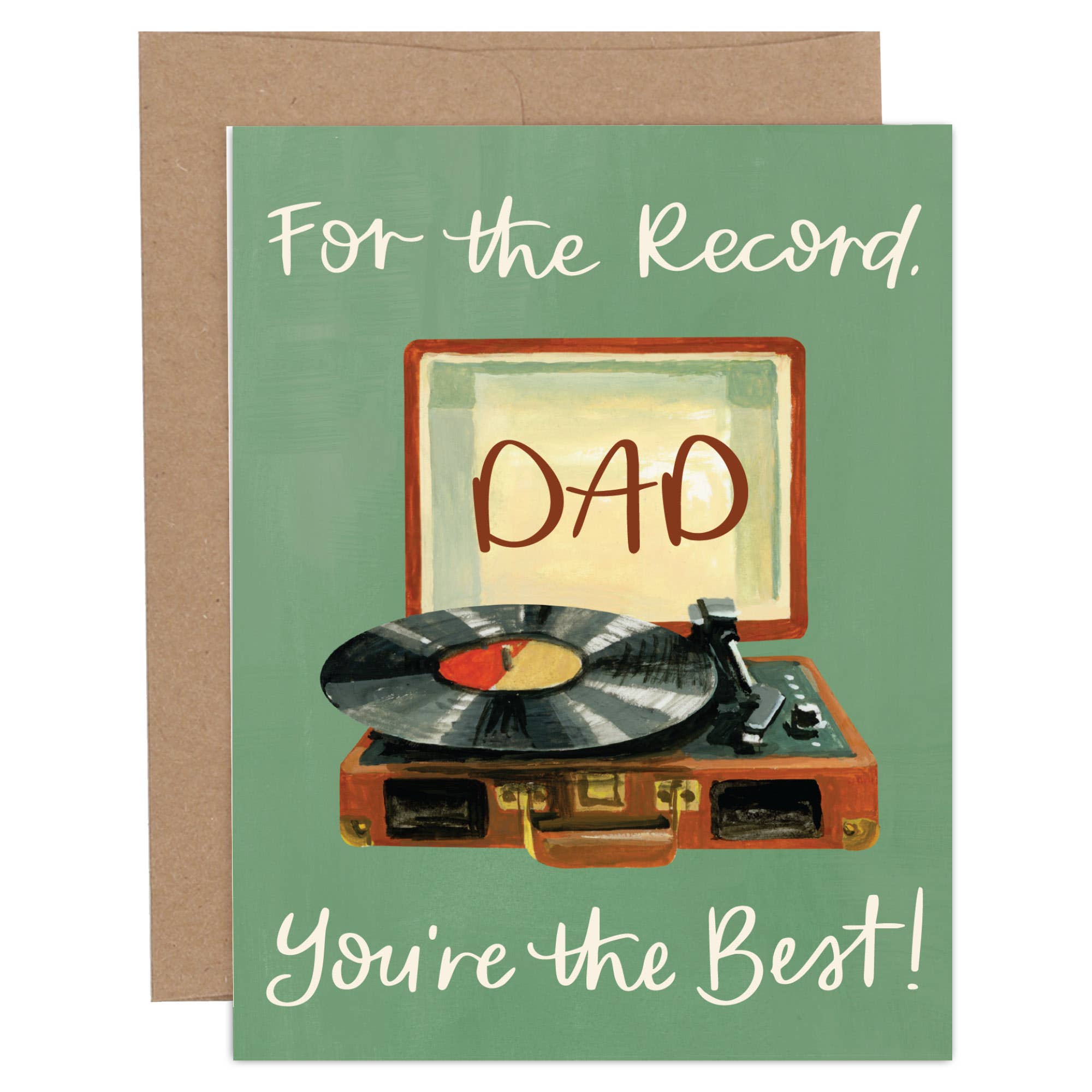 For the Record Father's Day Greeting Card