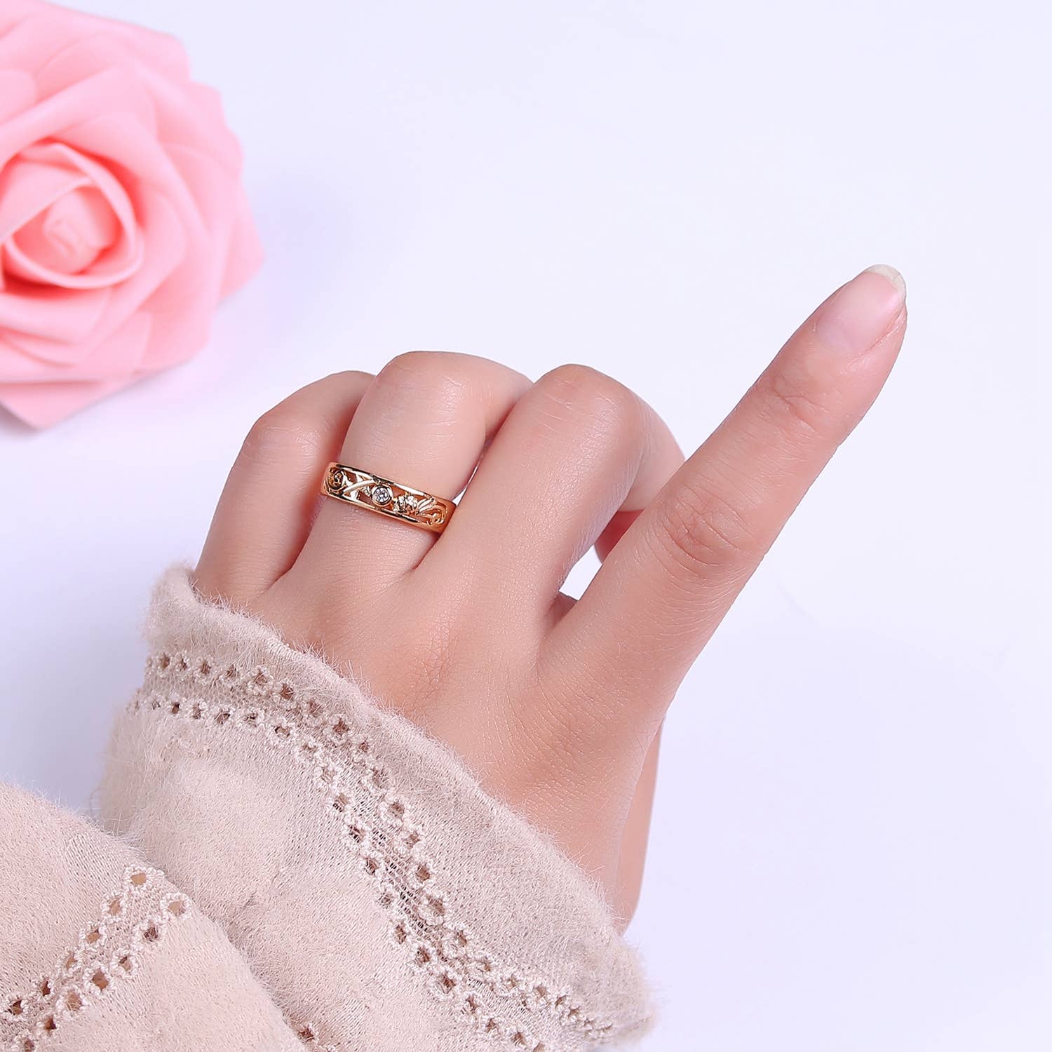 Ornament Adjustable Ring