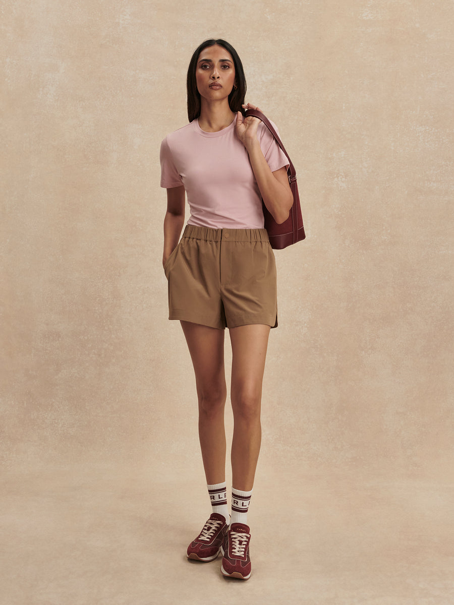 Regina Fitted Tee | Zephyr Mauve