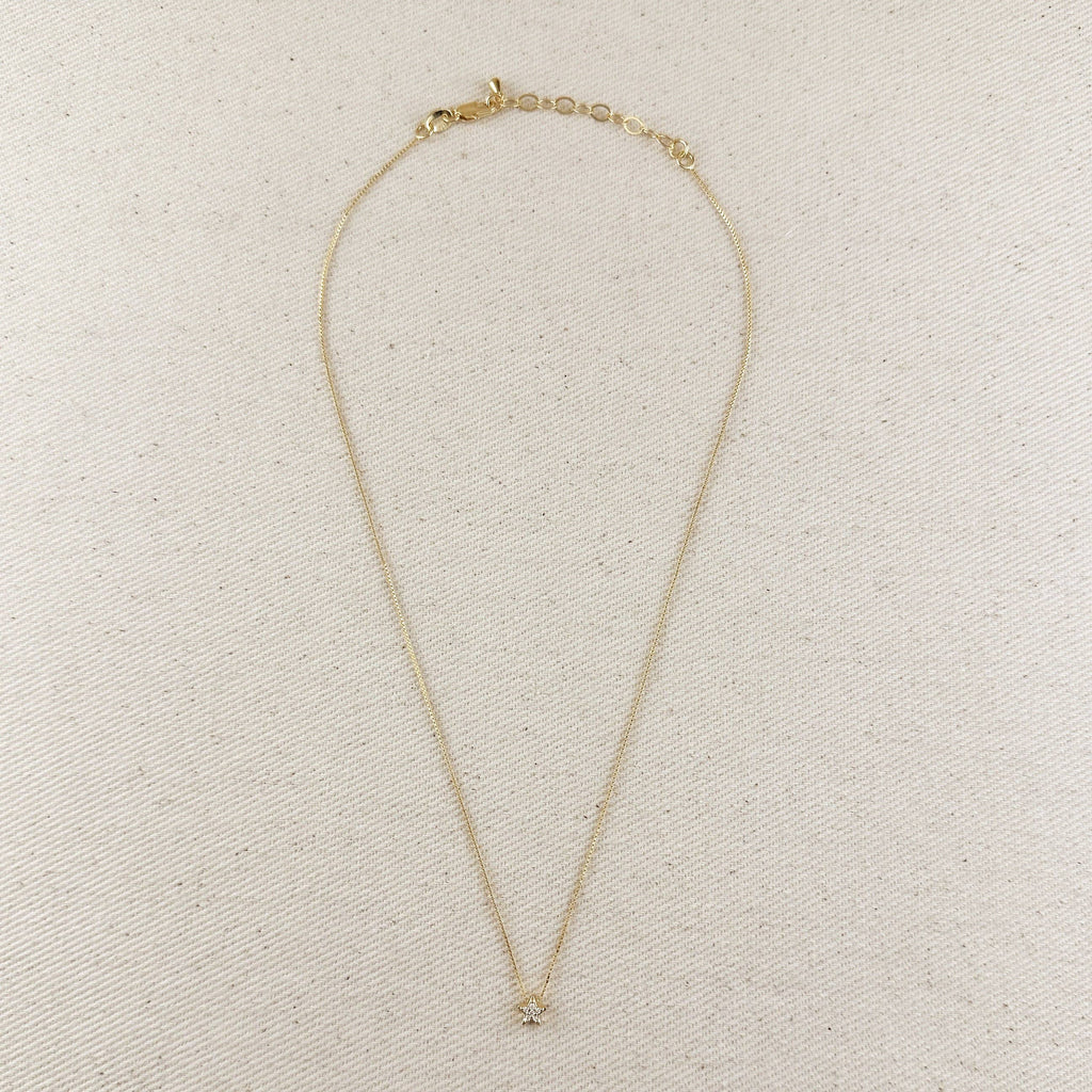 Mini CZ Star Necklace