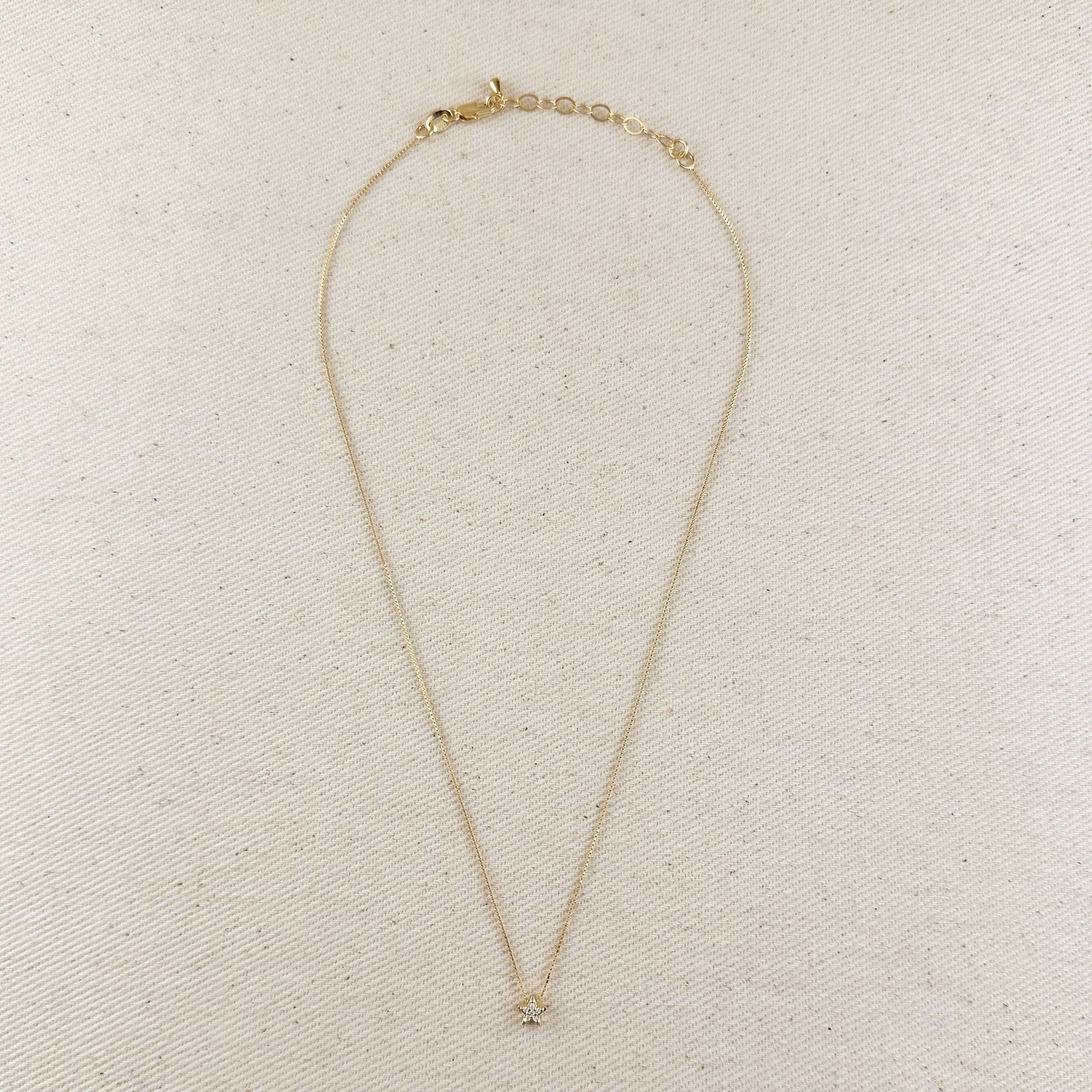 Mini CZ Star Necklace