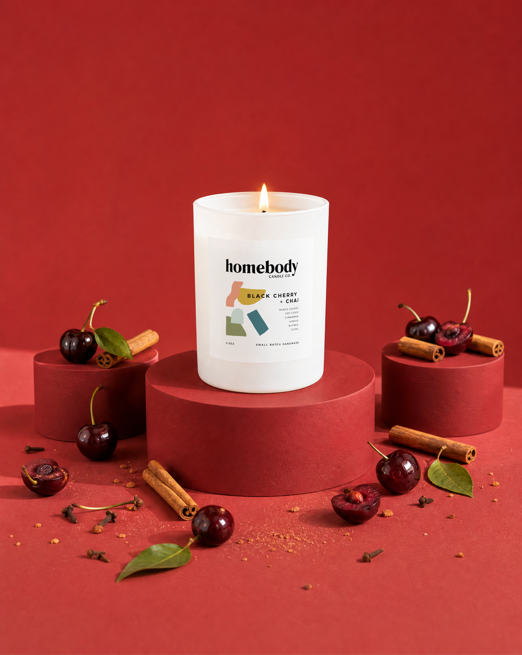 Black Cherry + Chai  Candle