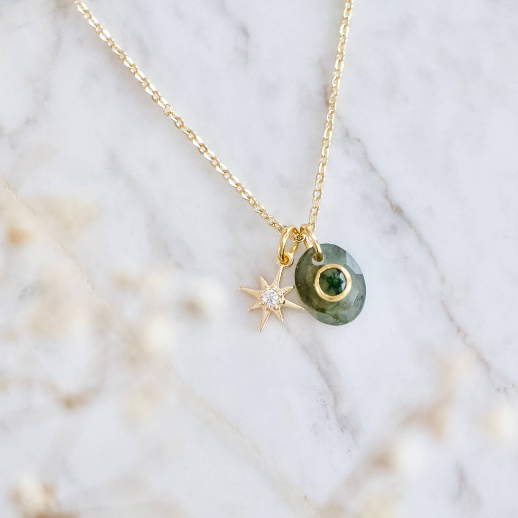 Labradorite Star Necklace 