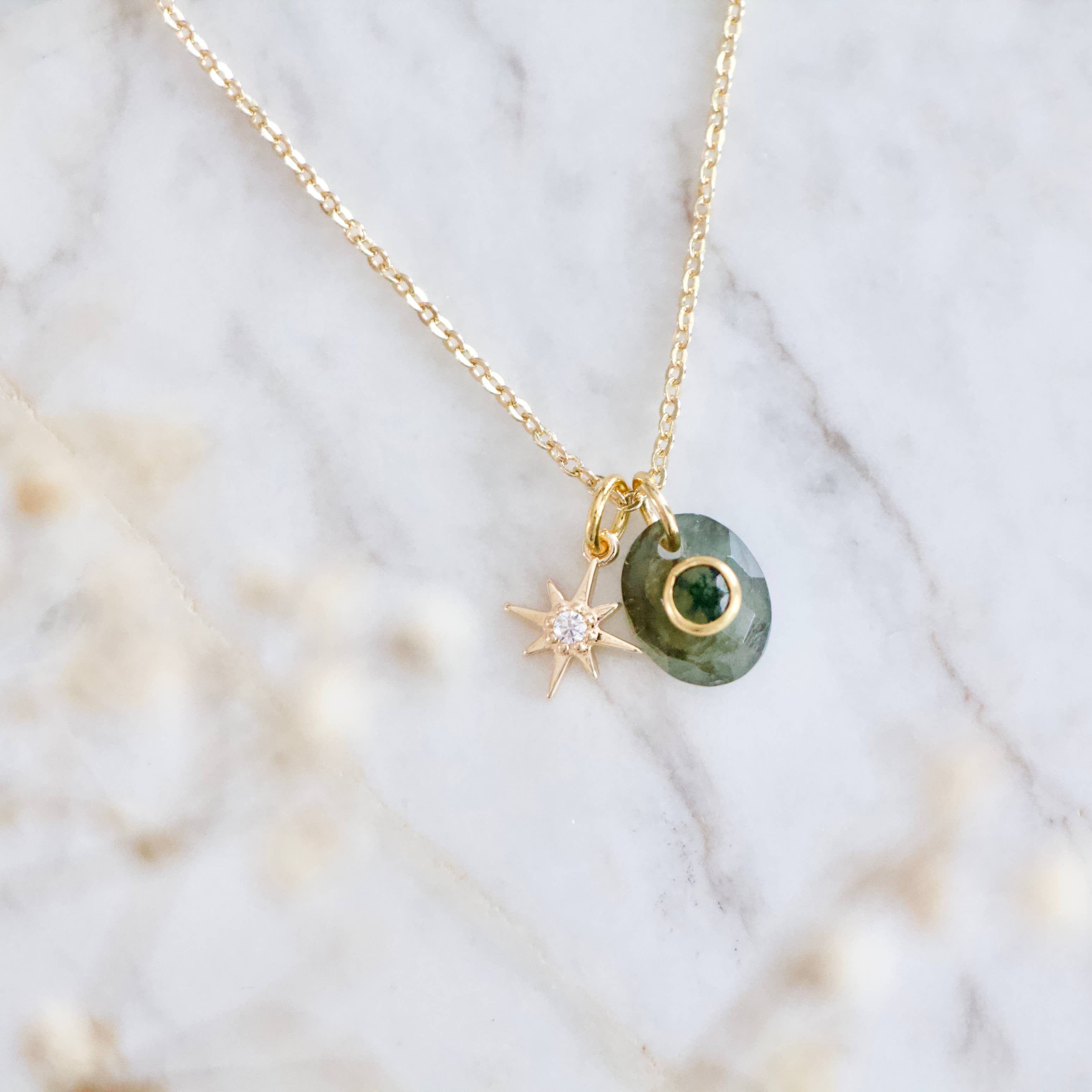 Labradorite Star Necklace 