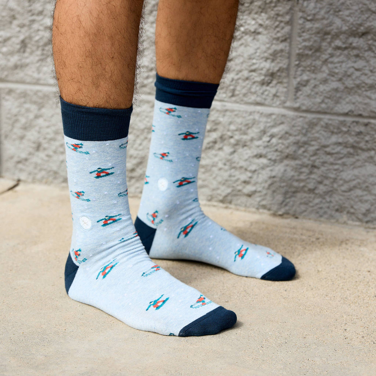 Socks that Support Youth Sports | Blue Skiers