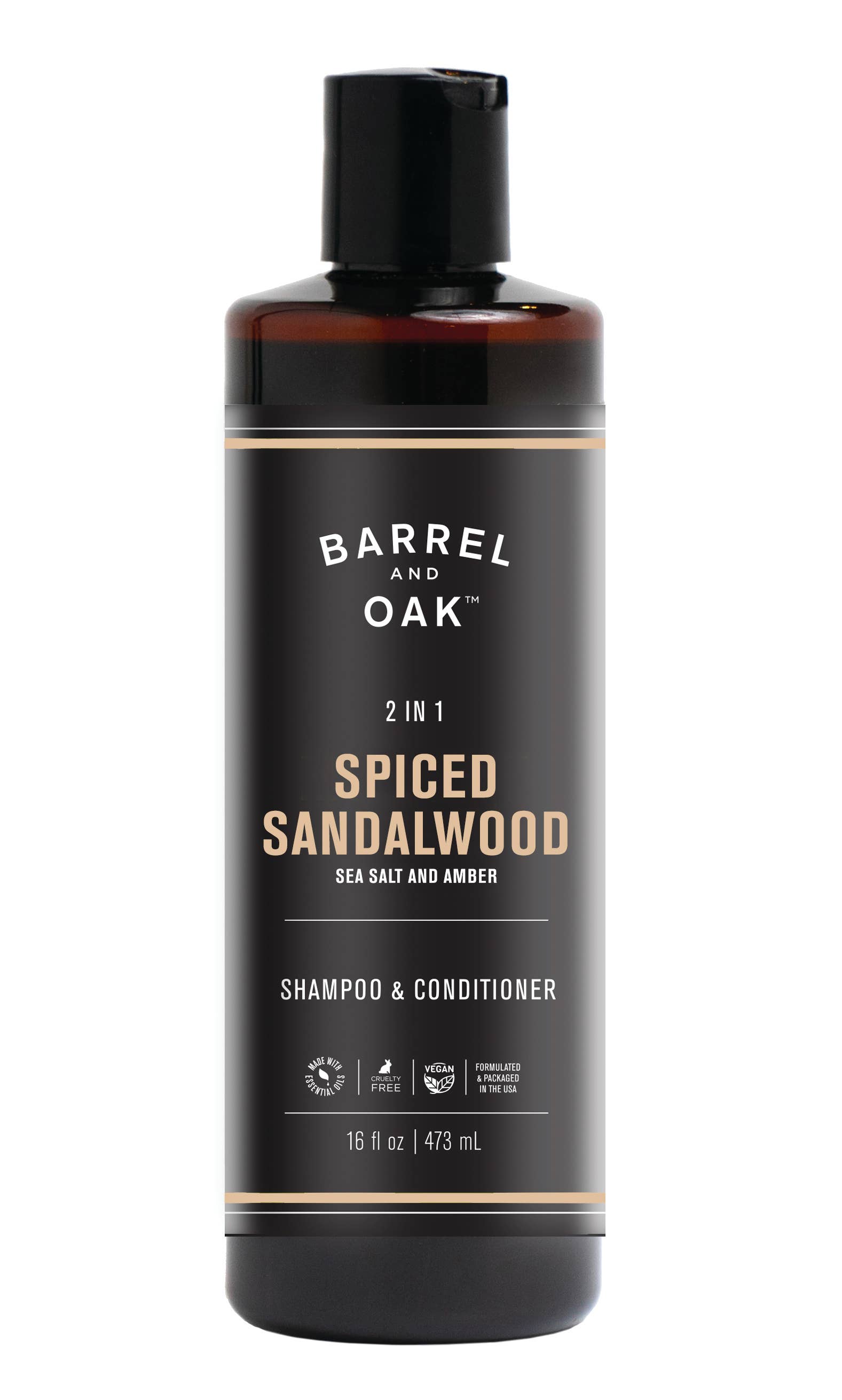2-in-1 Shampoo and Conditioner|Spiced Sandalwood 16 fl oz