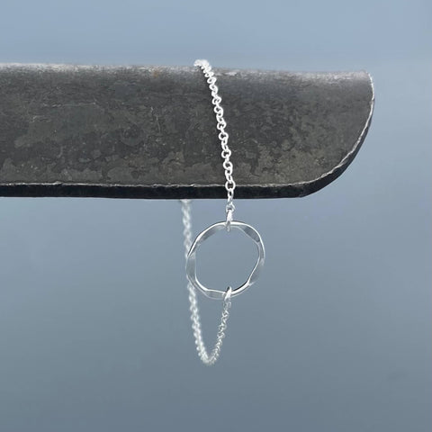 Hammered Open Ring Bracelet