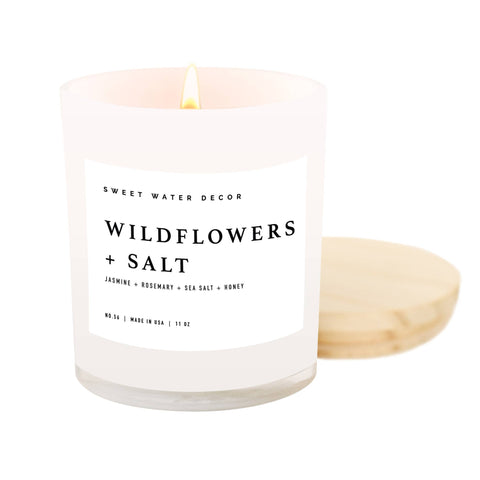 Wildflowers and Salt Soy Candle