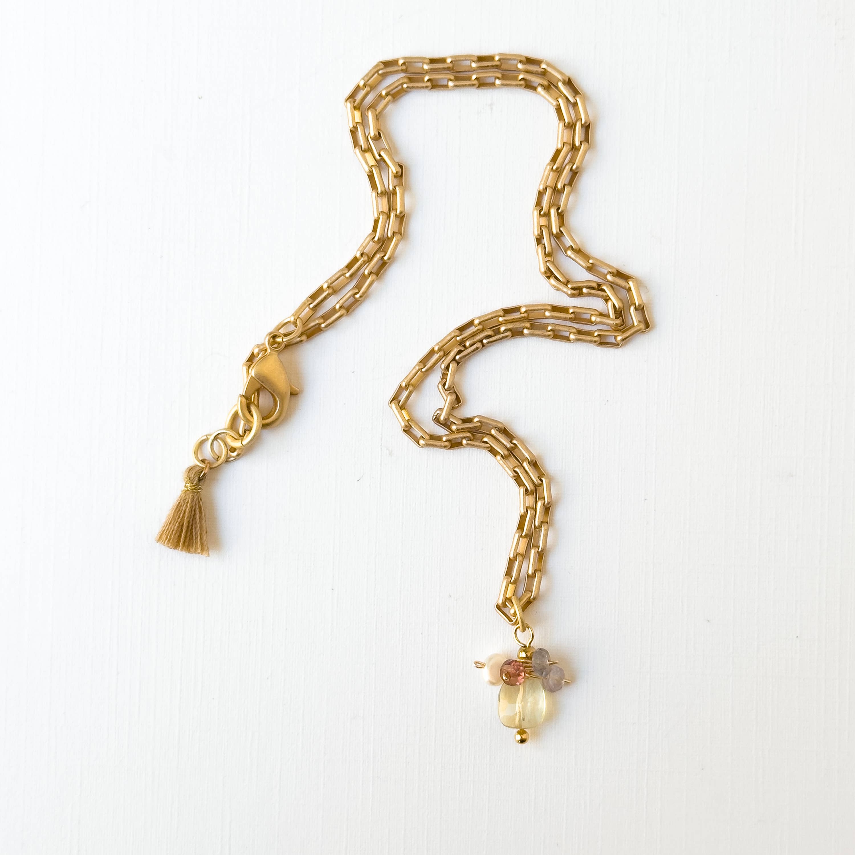 Gold Paperclip Chain Necklace