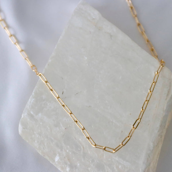 Small Paperclip Chain Choker Necklace