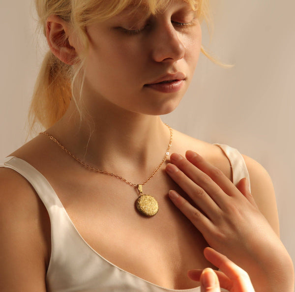 Victorian Engraved Flower Locket