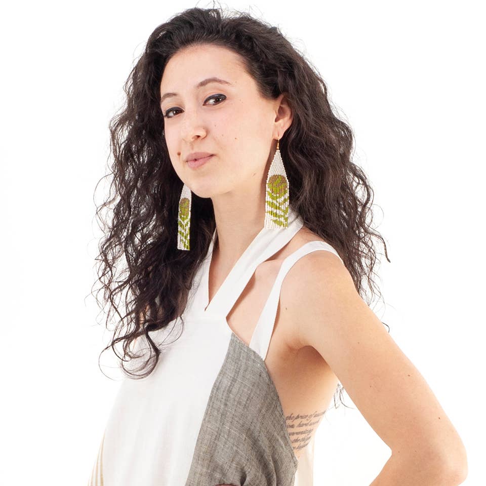 Moonlit Frond Earrings